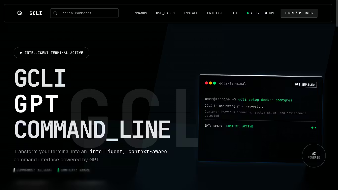 gcli.io — slide 1 of 3