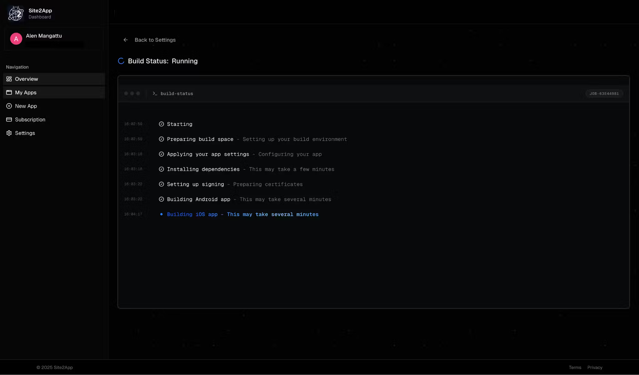 site2app.tech — slide 3 of 5